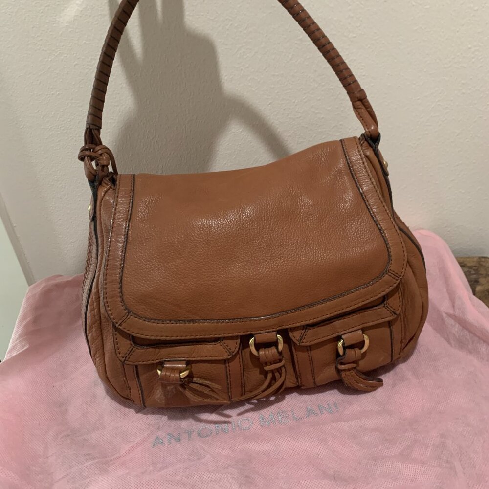 Antonio Melani | Brown Leather | Shoulder Bag Purse